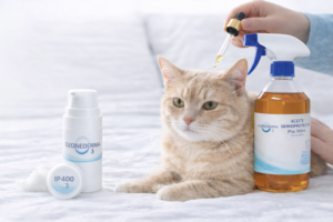 Aceite ozonizado para gatos: uso dermoestético y seguro