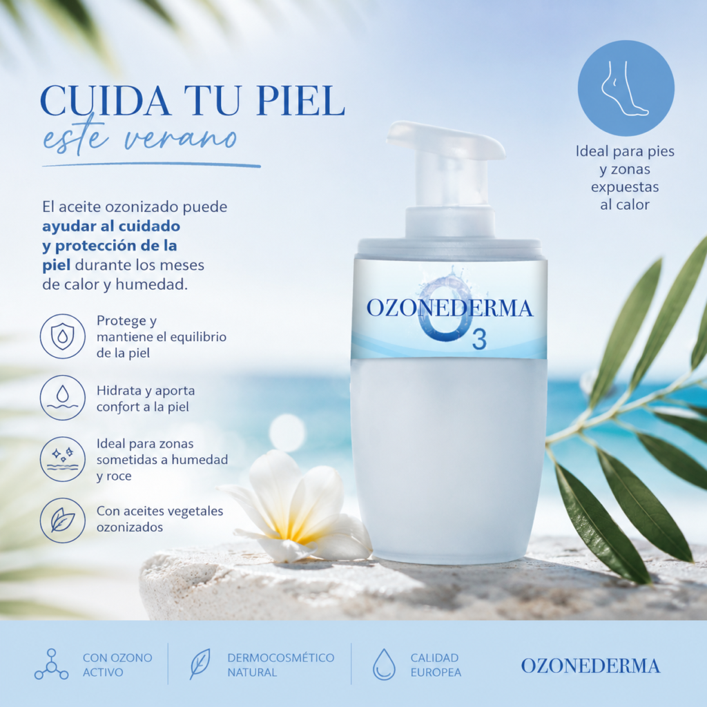 Cuida tu piel con aceite ozonizado