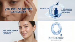 cuidado de la piel con aceite ozonizado ozonoderma piel luminosa